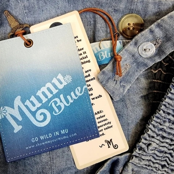 Show Me Your MuMu Chambray Crop Top - Picture 6 of 9